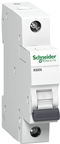 Schneider Electric A9K01120 Interruttore automatico K60N 1P, 20A, B caratteristiche, 6kA, bianco, 20 Ampere B