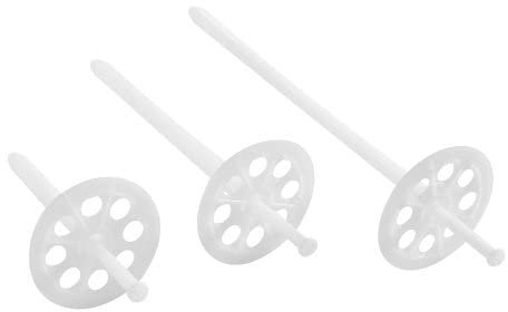 200 tacos para telar, 10 x 200 mm, con clavo de plástico, tacos aislantes, tacos de poliestireno