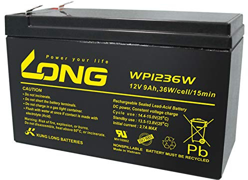 BLEIAKKU Kung Long 12V 9 AH VLIES BLEI-AKKU 12VOLT USV 7AH 7A 7.2AH 7.2A 7.5AH