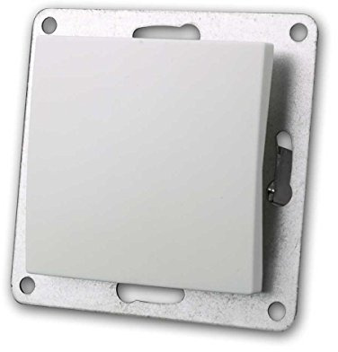 Paquete de 10 interruptores basculantes FLAIR blancos, 250V~/10A, sin marco, conexión clamp, aptos para cajas de empotrar