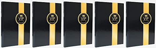 5x ADINA Notizbuch Kladde A4 fester Deckel liniert VIP 96 Blatt