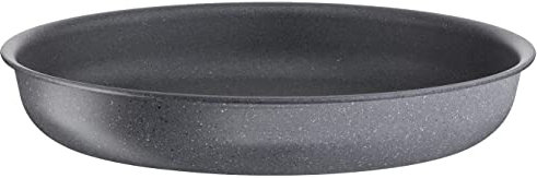 Tefal Ingenio L3960502 Bratpfanne, 26 cm, Induktion, Antihaftbeschichtung, stapelbar, spülmaschinengeeignet, Made in France, Natural Force L3960502, Grau, Antihaftbeschichtung