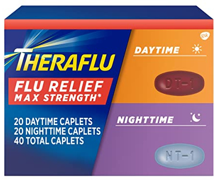 Theraflu Day and Night Pack, Severe Cold Relief, 40 Caplets