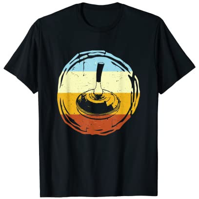 Vintage Eisstockschießen Curling Wintersport Eisstock T-Shirt