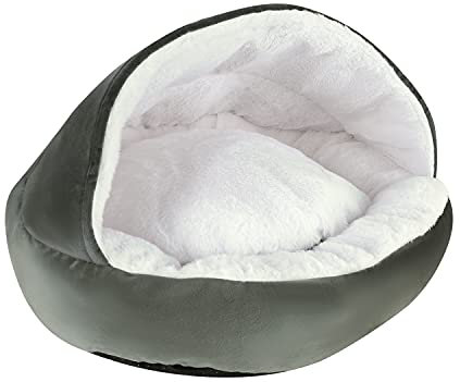 Haustierbett Hunde Schlafplatz Hundekorb Runde Flauschige Hundematte Hundeschlafplatz Rutschfeste Tierbett Hundebett Weiche Katzenbett Warme Haustier Schlafsofa für kleine Hundehütten 29 x 47 cm