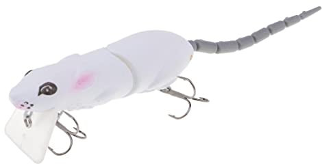 pistro Lebensechte 3D-Augen-Mäuse-Ratten-Köder mit mehreren Gelenken, Kunstköder, Barsch, Angelköder, Top-Wasser-Tackle-Haken – 02