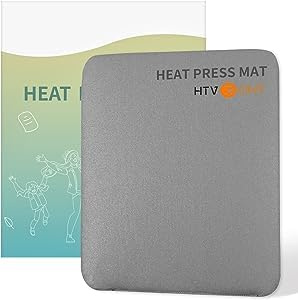HTVRONT Hitzepressmatte 20,32cmX25,4cm(8X10) Heat Press Mat für HTV,Bügelmatte für Hitzepressmaschinen