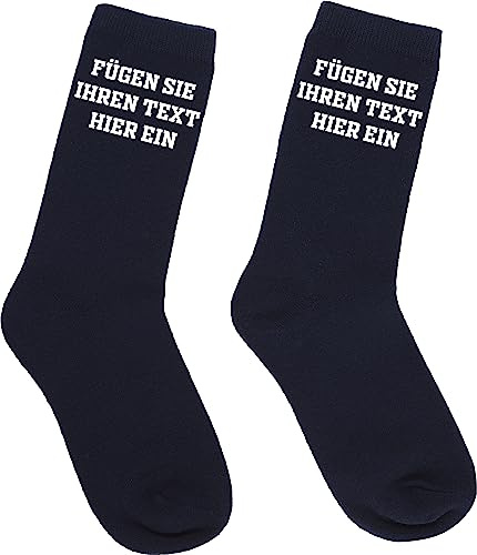 Generisch Personalisierte Socken Individueller Text | Unisex Erwachsenen-Größe | Bestes Geschenk zu Weihnachten, Vatertag, Geburtstag, Muttertag | Maßgeschneiderte Socke