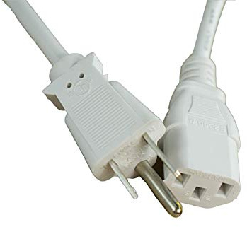 [UL Listed] OMNIHIL White 30 Feet Long AC Power Cord Compatible with Rotel S14 Streaming Amplifier