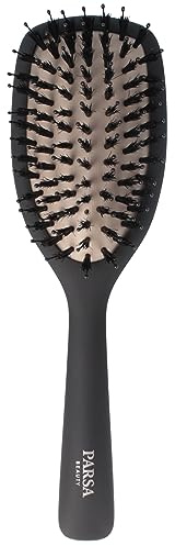 Parsa Beauty Spazzola Professionale al Keratina + Biotina (grande/ovale) – Spazzola per Lisciare e Cura dei Capelli – Spazzola per Capelli Ricci – Spazzola per Capelli Lunghi
