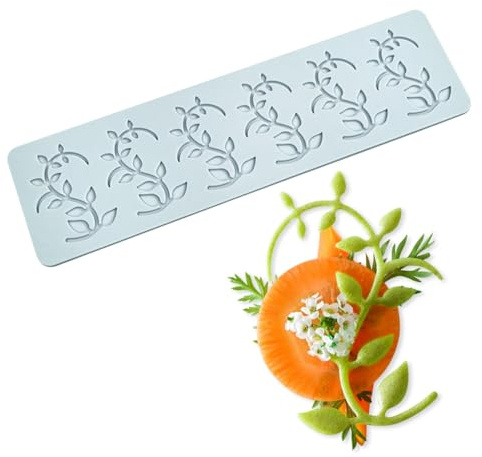 TUKE Blumen-Tüllform, 3D-Silikonform, Fondantform, hohl, Kuchendekoration, Silikonform, Süßigkeitenform, Spitzenmatte für Kuchendekoration