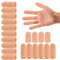 20 PCS Gel Finger Cots, Scettar Silicone Finger Protectors, Finger Sleeves for Dry Skin, Rubber Finger Covers for Finger Cracking, Wound, Hand Eczema, Finger Arthritis and More (A)