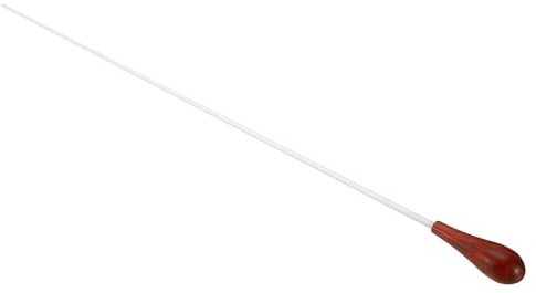 PATIKIL 38cm/15Inch Music Conductor Baton,1Pcs Orchestra Baton Wood Handle for Singing Leader Music Director Dark Red