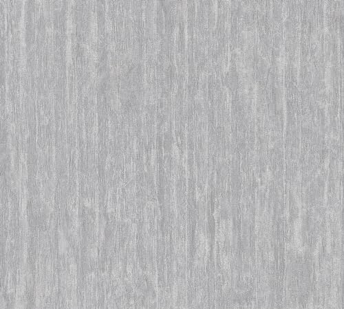 A.S. Création Smart Surfaces papier peint intissé à motif métallisé 10,05 m x 0,53 m - gris, argenté, métallique - papier peint à motifs pour différentes pièces Made in Germany - 395612