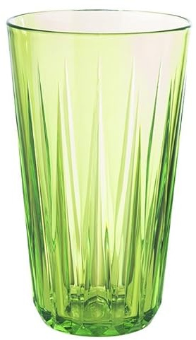 APS 10536 Trinkbecher CRYSTAL, 500 ml, Tritan, wiederverwenbar, bruchsicher, Made in Germany, grün