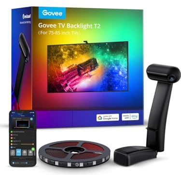 Govee H605C - Tira de luces LED RGB para TV de 75 a 85 pulgadas con Wi-Fi y control Bluetooth