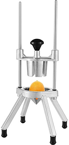 Cortador de cuña de manzana, cortador de frutas comercial de acero inoxidable para limón y más, manual de cuchillas de 4/6/8/12 secciones, corta frutas sin esfuerzo con precisión