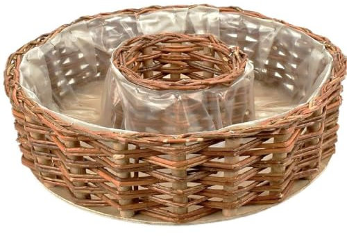 Decpero Pflanzring aus Naturweide Ø 40 cm Höhe 10 cm