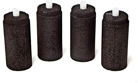 LifeSaver® Bottle | Lot de 4 filtres à charbon actif de rechange pour bouteille filtrante | Bouteille d'eau potable pour le camping jusqu'à 250 litres | Désinfectant portable pour la préparation