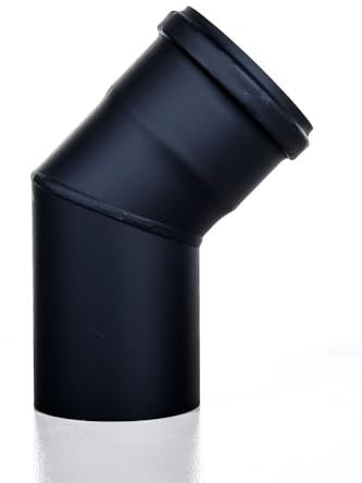 Bogen 45° Stahl, Durchmesser 80 mm (2 Stück)