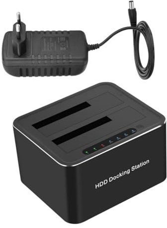 Housoutil Base dell'HDD ssd usb ssd pc clonazione hard disk ssd hard disk hard disk meccanico docking station per hdd dock SSD base del disco rigido lettore del disco rigido rame Black