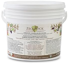 ZEO-ROCK® Zeolite italiana a chabasite finissima idrosolubile (cicatrizzante-fissativo-scudo termico) polvere corroborante COLTIVAZIONE BIOLOGICA DI ALTA QUALITÀ (3 Kg)