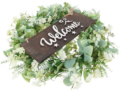 PRETYZOOM 2 STK künstliche Girlande Blumenkranz girlanden künstliche blüten blumenhaarkranz raumdeko im Freien Herbstdeko eincremehilfe Dekoration Party Kranz Kranzverzierung Plastik Green