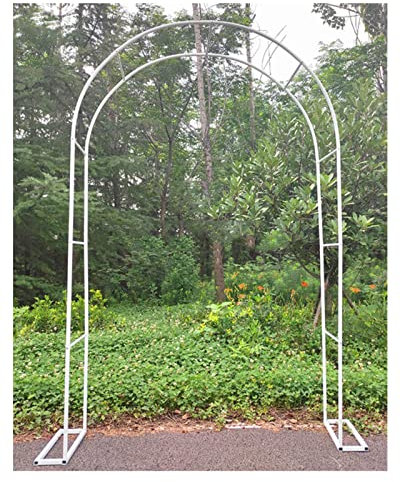 Pergola de jardin en acier blanc pour cérémonie extérieure 140 x 230 cm