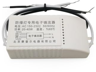 ZMZYELPECB Balasto electrónico Universal a Prueba de explosiones, 2 Unidades, 20 W, 30 W, 40 W, Entrada CA 150-250 V, rectificador Especial T5
