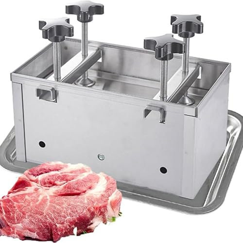 Stampo per carne in acciaio inossidabile 304, resistente, per prosciutto, polpettone, terrina per cucinare, adatto al congelatore, per ripieno (C3KG)