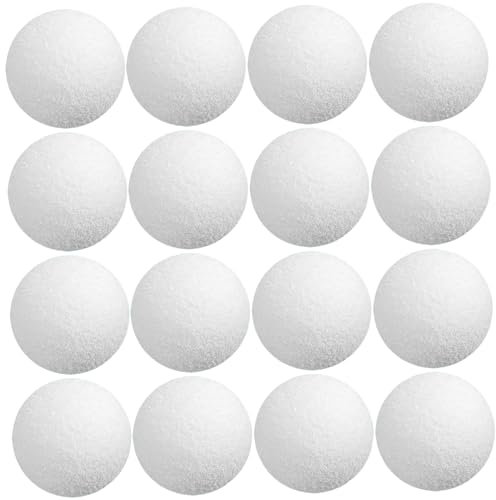 Jcasbdn 16 Pcs Pool Oil Absorbing Sponge Ball, Reusable Cleaning Sponge Balls For Swimming Pool, Floating White Scum Filter For Hot Tub, Swimming, Spa