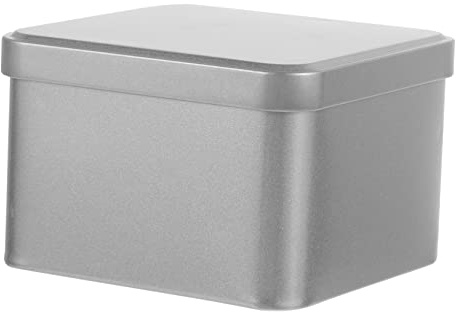 HIAKDOFT Portable Metal Tin Tea Canister with Airtight Lid Stackable Square Tinplate Box for Loose Leaf Black Green Oolong Tea Storage Lightweight Container for Kitchen Organization