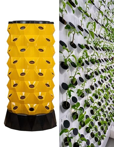 Sistema di coltivazione idroponica Torre aeroponica per giardinaggio indoor outdoor verdure erbe fragole