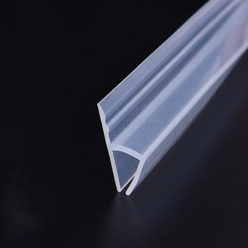 Duschdichtung 200 cm, Duschtürdichtung für mm, Duschtür Dichtung Duschdichtung, Ersatzdichtung Wasserabweiser Dusche Glastür (H - 8mm/ W-20mm)