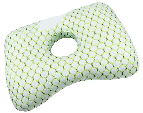 Coussin de piercing lavable – Coussin de de perçage, oreiller de Piercingg, oreiller de sommeil latéral pour le cou, les oreilles, le côté, coussin de couchage latéral pour voyage