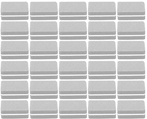Bloque pulidor de uñas profesional 30 piezas Bloque de lijado para pulir uñas de calidad de salón para manicura pedicura uso doméstico herramienta de arte de uñas Material de (Gris)