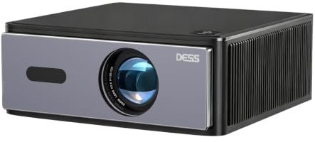 DESS C4 Pro 4K Beamer Tageslicht Tauglich - Smart TV Projektor 4K mit 1200 ANSI Lumen, Autofokus, Wi-Fi 6, Bluetooth - Beamer Heimkino & Outdoor Gaming Projektor (1080P Nativ, LED)