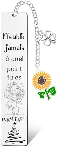 Marque-Page Amie Marque-Page pour Meilleure Amie -Cadeau Femme Anniversaire- Idée Cadeaux Original pour Femme - Cadeau pour une Amie- Cadeaux d'Anniversaire et Calendrier de l'Avent (3)