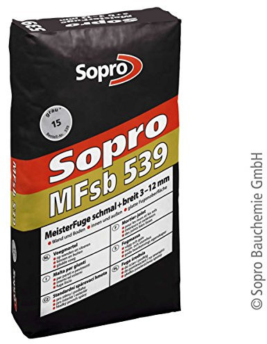 Sopro MeisterFuge schmal+breit MFs+b - zementärer Fugenmörtel | grau | 25 kg/Sack