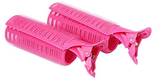 Justfox – Set di 2 bigodini adesivi con morsetto, per acconciature fai da te