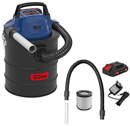 Güde AS 18-201-05 58580, Aspiratore Cenere a Batteria, Nero/Blu