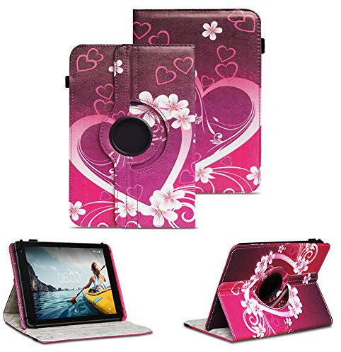 NAUC Tablet Schutzhülle kompatibel mit Doogee U11 / U10 / U10 Pro / U9 10.1/11 Zoll Hülle 360 Grad Drehbar Tasche für Tablets ultradünne Kunstleder Tablethülle