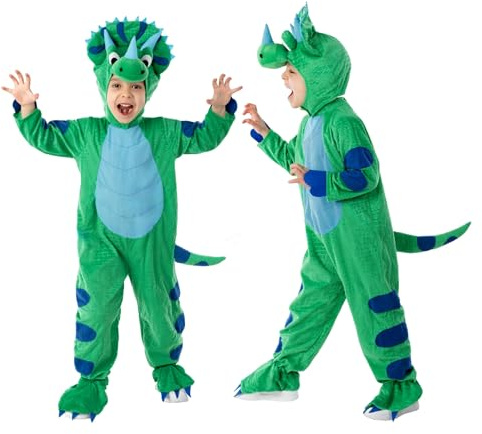 Morph Dino utklädsel barn, kostym barn pojkar dino, barndräkt dinosaurie, kostym barn dino, dinosaurie kostym barn, dino-kostymer barn, karnevalkostymer barn, dinosaurier T2