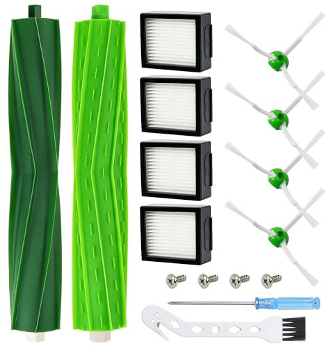Covienapp 16x Ersatzteile für iRobot Roomba i7 Ersatz Zubehör Kompatibel mit iRobot Roomba j7 i7 i7+ i3 i3+ i4 i4+ i6 i6+ i8 i8+ E5 E6 E7 Staubsauger