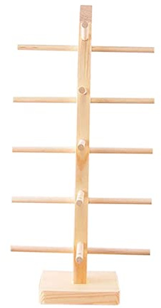 TopHomer Brillenhalter aus Holz, 5 Paar Brillenständer Sonnenbrillen Aufbewahrung Sonnenbrillen Ständer