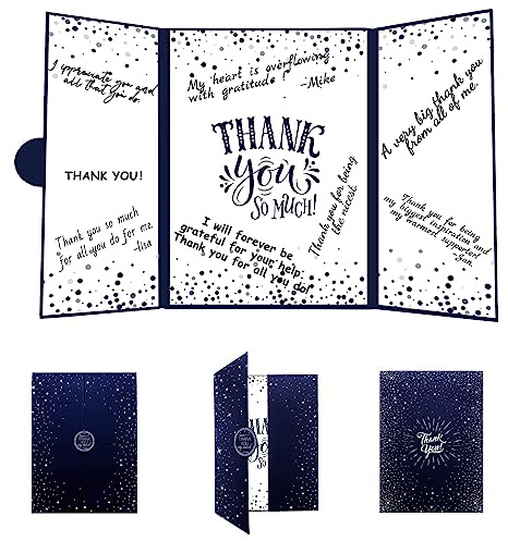 Vlipoeasn Thank You Party Guest Book Alternative, Blue Thank You All You Do, Signature Thank You Sign,Retirement Office Party Decor, Thanks to Staff Teachers Professors Doctor Nurses Party Decorations