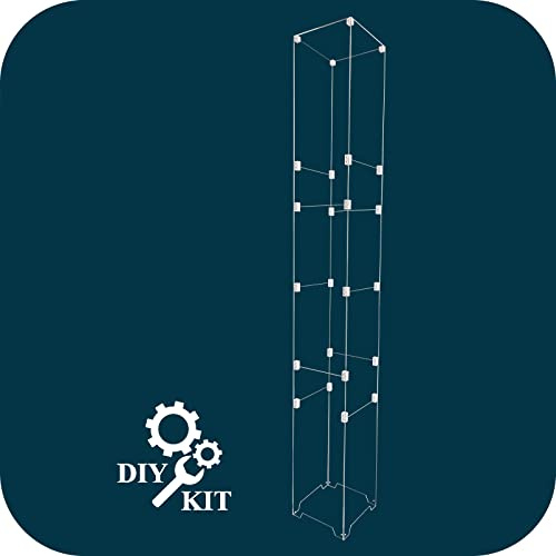 iCubeSmart GZT-64D Led Canton Tower Modell Acrylschale, Abmessungen: 15 x 15 x 105 cm (GZT-64D-CASE)