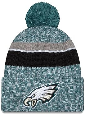 New Era Philadelphia Eagles NFL 2023 Sideline Sport Knit OTC Green Black Beanie - One-Size