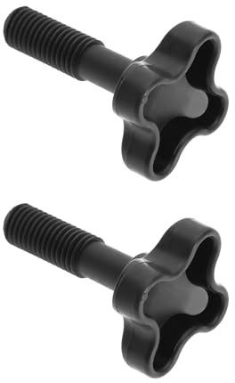 LT Easiyl 2 pomelli a vite di fissaggio in plastica per baldacchino da giardino, accessori per mobili da esterno, per collegare il telaio del capanno della pioggia all'altalena da giardino, nero, M12