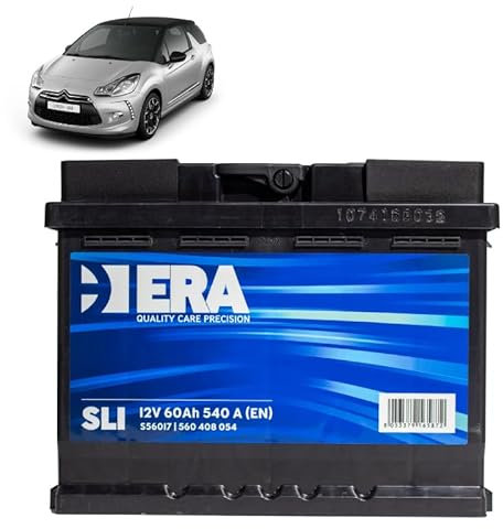 Batteria 60Ah per Citroen DS3 1.6 Hdi gasolio 2009-2016